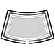 Renault 5 GT Turbo front windscreen surround trim rubbers 4pc Renault 5 GT Turbo front windscreen surround trim rubbers 4pc